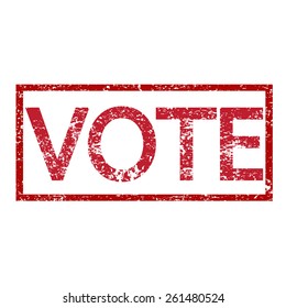 Stamp text VOTE 