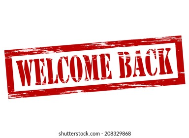 Stamp Text Welcome Back Inside Vector Stock Vector (Royalty Free ...