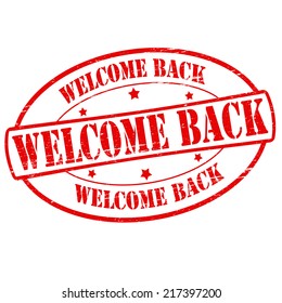 Stamp Text Welcome Back Inside Vector Stock Vector (Royalty Free ...