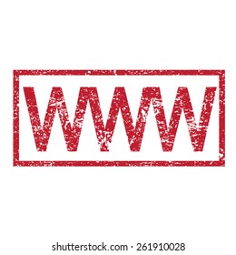 Stamp text WWW