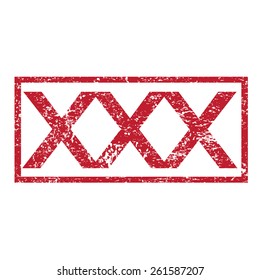 Stamp text XXX 