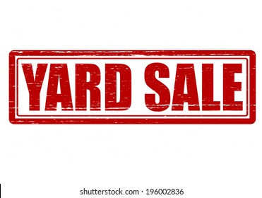 Stamp With Text Yard Sale Inside, Vector Illustration