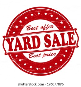 Stamp With Text Yard Sale Inside, Vector Illustration