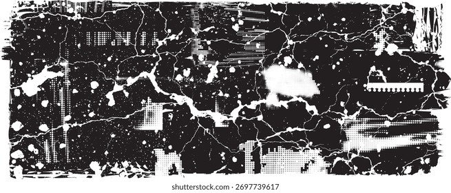 Stamp Texture . Distress Grunge background . Scratch, Grain, Noise, grange stamp . Black Spray Blot of Ink.Place texture Over any Object to Create Grungy Effect .abstract vector.
