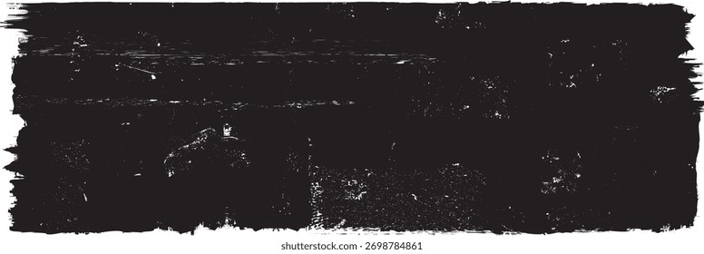 Textura de sello. Fondo del Grunge de la angustia . Rasguño, grano, ruido, sello de grano . Negro Spray Blot de tinta. Coloque la textura sobre cualquier objeto a Create Grungy Efecto. Vector abstracto.
