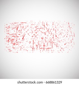 Stamp Texture . Distressed Brush Stroke . red Modern banner .