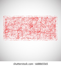 Stamp Texture . Distressed Brush Stroke . red Modern banner .