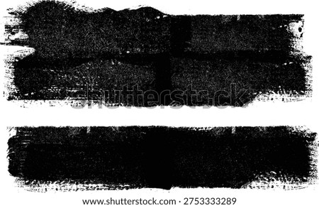 Stamp texture grunge set. Rolled ink texture. Organic overlay highlight . Vector grainy letterpress texture .Screen print texture.
