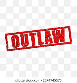 stamp that says outlaw background