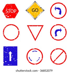 19,154 Road signs grunge Stock Vectors, Images & Vector Art | Shutterstock