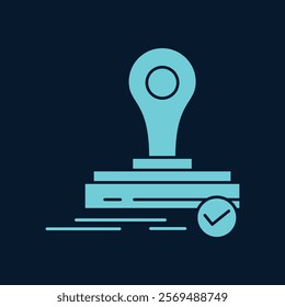 Stamp trendy artwork elegant abstract vector illustration colorful valuable design.eps