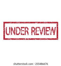 stamp under review text 
