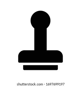 icono plano de glifo vectorial de sellado 