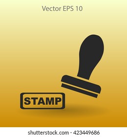 stamp vector icon