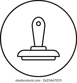 Ícone de vetor de carimbo. Pode ser usado para impressão, aplicativos móveis e da Web.