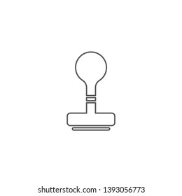 stamp vector icon concept, isolated on white background
