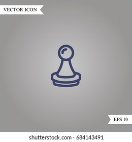 Stamp vector icon, illustration symbol