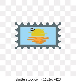 Stamp vector icon isolated on transparent background, Stamp logo concept