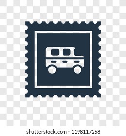Stamp vector icon isolated on transparent background, Stamp transparency logo concept