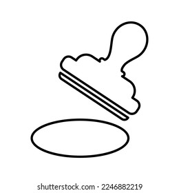 Icono del vector de marca en estilo de línea