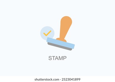 Stamp Vector Icon Or Logo Illustration