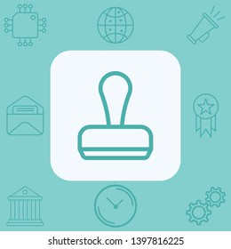 Stamp vector icon sign symbol