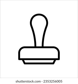 Stamp vector icon sign symbol on white background