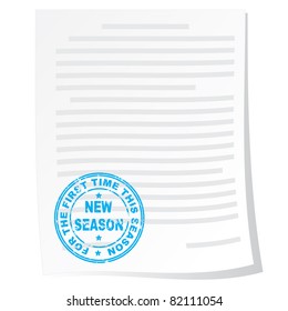 Stamp. Vector illustration.