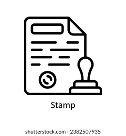 Stempel-Vektorgrafik Design-Illustration. Symbol auf weißem Hintergrund EPS10-Datei 