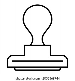 Stempel-Vektorgrafik-Rahmensymbol einzeln auf weißem Hintergrund
