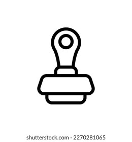 Vector de sello   iconos de esquema. Material gráfico simple