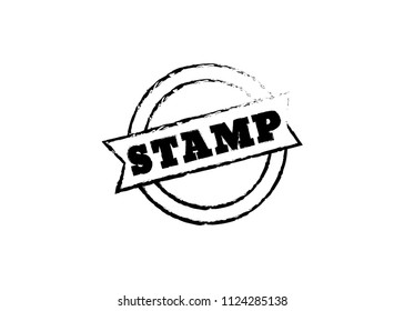 Stamp vector sale. Stamp retro logo