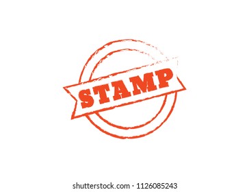 Stamp vector sale. Stamp retro logo