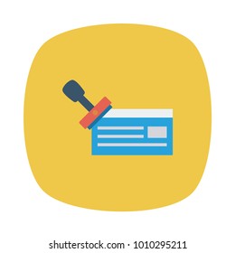 stamp verified approved 