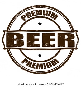 Stamp with word beer inside,vector illustration