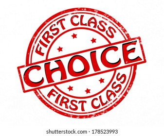 Stamp with word choice inside,vector illustration