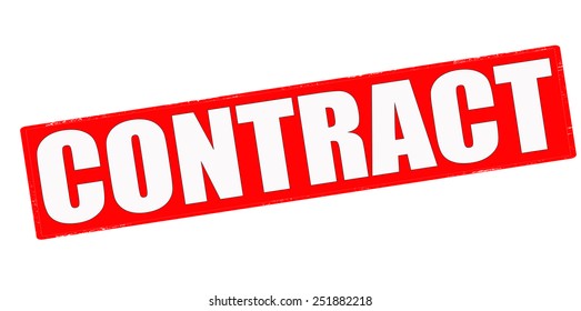 Stamp with word contact inside, vector illustration