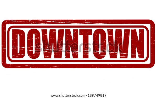 stamp-word-downtown-insidevector-illustration