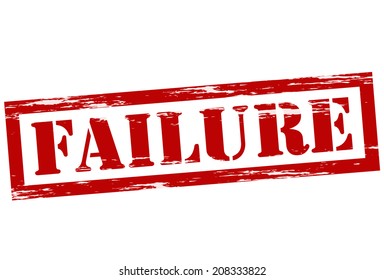 Stamp with word failure inside, vector illustration