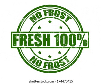 Stamp with word fresh inside, vector illustration