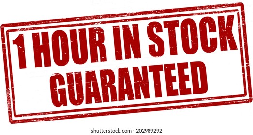 Stamp with word guaranteed inside, vector illustration