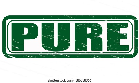 Stamp with word pure inside,vector illustration