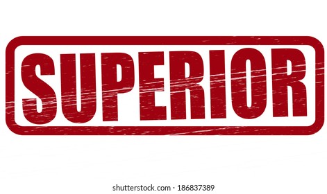 Stamp with word superior inside,vector illustration