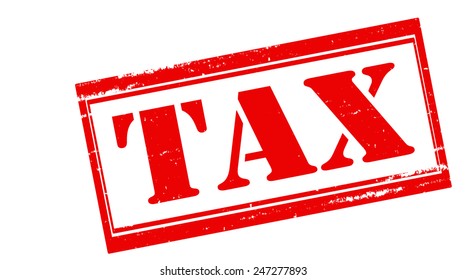 Stamp Word Tax Inside Vector Illustration Stock Vector (Royalty Free ...