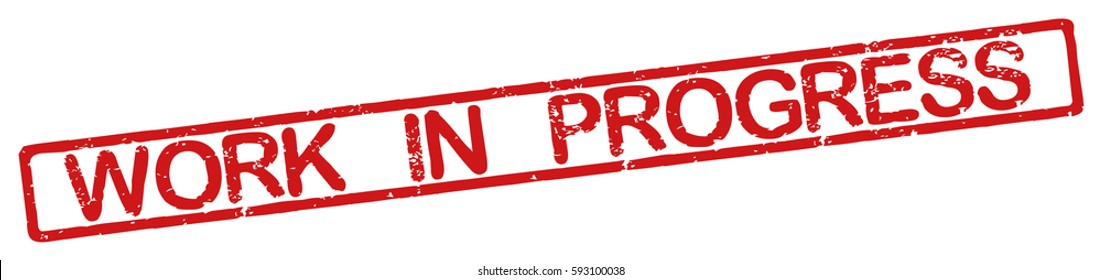 Work Progress Red Stamp Images Stock Photos Vectors Shutterstock