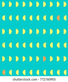 stamped fruit, lemon and orange background