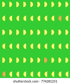 stamped fruit, lemon and orange background