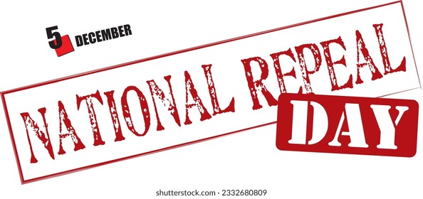 Stempeltext für diese Dezember-Veranstaltung - Nationaler Aufhebungstag