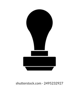 Stamper icon illustrated on background