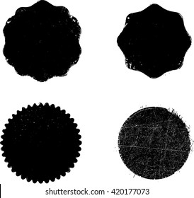 Stamps Collection. Grunge Circles, Banners, Insignias , Logos, Icons, Labels and Badges Set . Set of Retro Frames for Emblems.